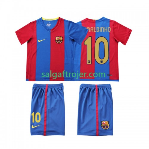 FC Barcelona RONALDINHO 10 2006 2007 Fodboldtrøjer Børn Retro Hjemmebanesæt Kort ærmer FC Barcelona RONALDINHO 10 2006 2007 Fodboldtrøjer Børn Retro Hjemmebanesæt Kort ærmer